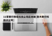 11家银行四家科技公司区块链[各大银行科技子公司]